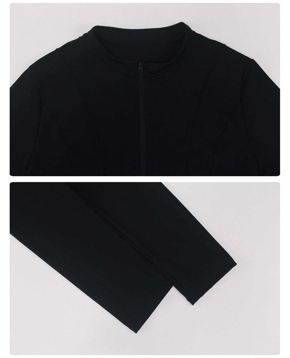 Chaquetas de yoga de manga larga con cremallera para gimnasio y fitness, tallas grandes, para mujer, para correr y entrenar, FGBP02523