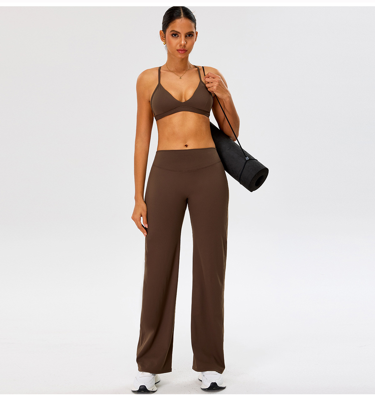 Conjuntos de ropa deportiva atlética para mujer, de secado rápido, elásticos y de gran calidad, para entrenamiento y yoga, FGBTM0277Y