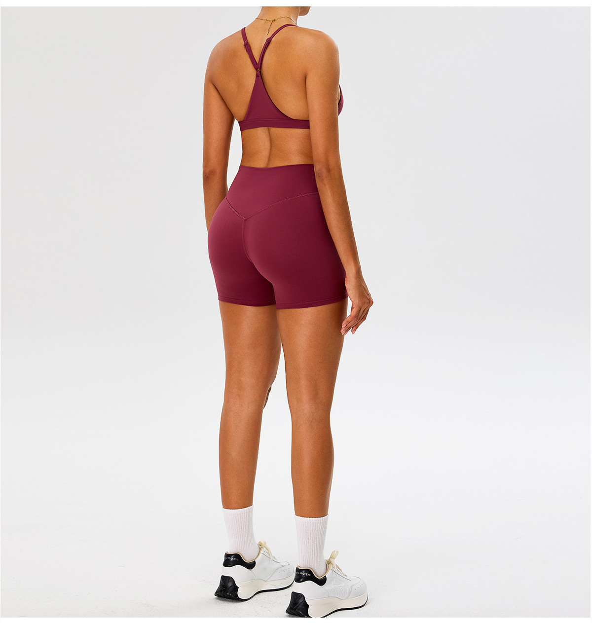 Conjuntos de ropa deportiva atlética para mujer, de secado rápido, elásticos y de gran calidad, para entrenamiento y yoga, FGBTM0277Y