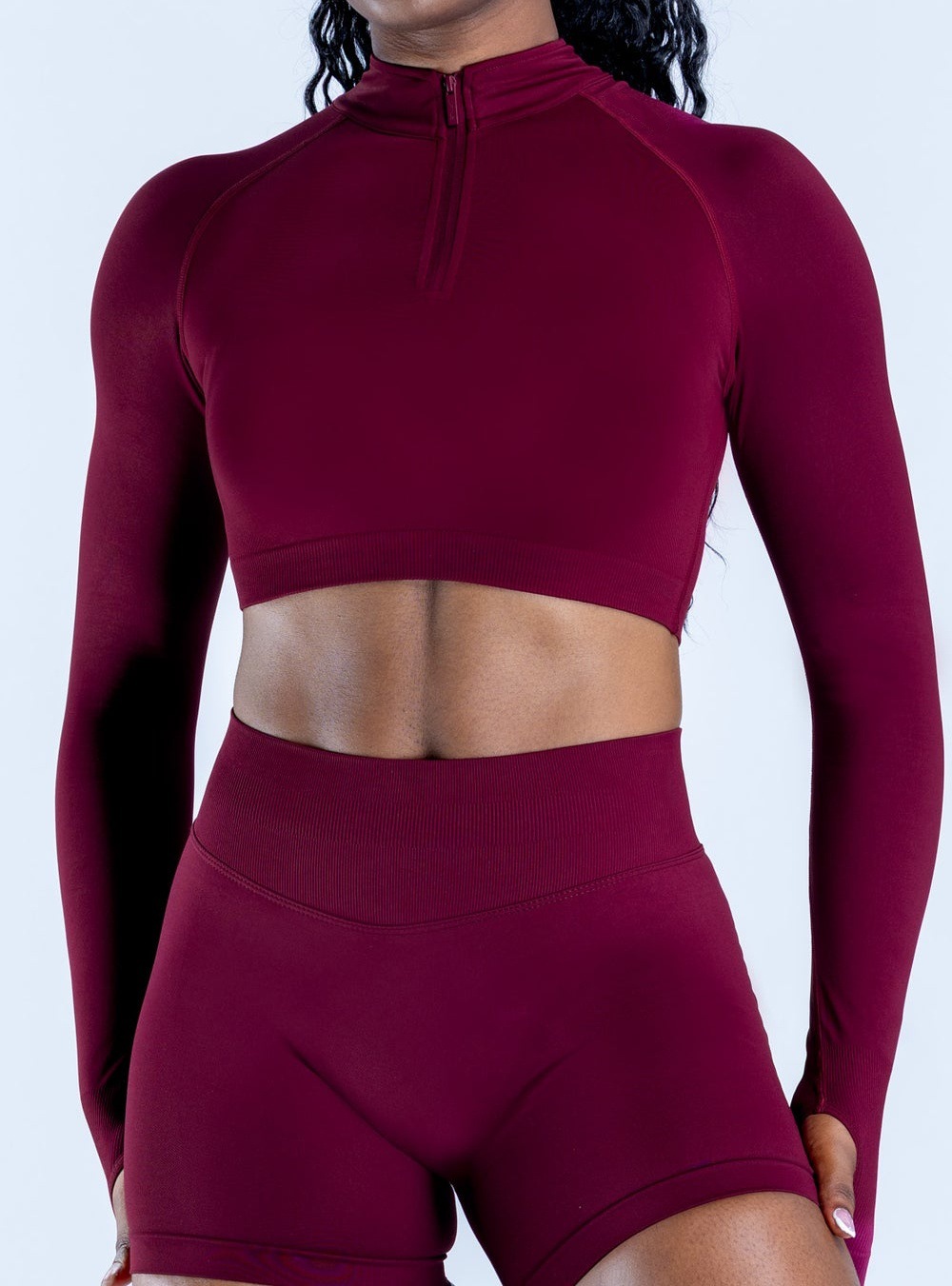 Camisetas de yoga de manga larga sin costuras y con cremallera para mujer, ropa deportiva de moda para mujer, camisetas de fitness para gimnasio FGBA7868