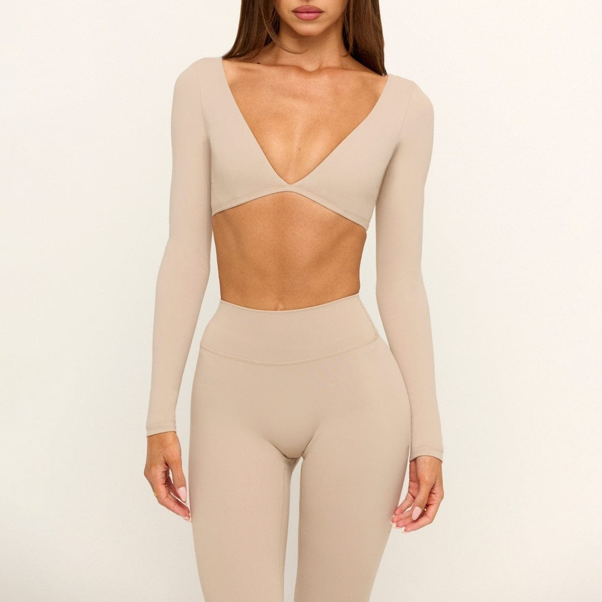 Camisetas de manga larga para mujer, elásticas, para fitness, yoga, secado rápido, para entrenamiento deportivo, FGBU170