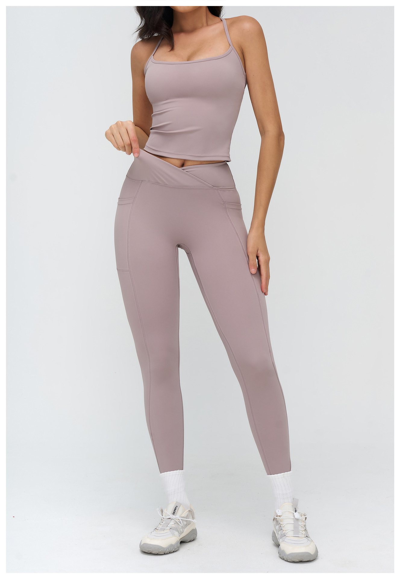 Conjunto deportivo para mujer, ideal para gimnasio, correr y yoga. Conjunto transpirable de 6 piezas para yoga. FGBTZ4518