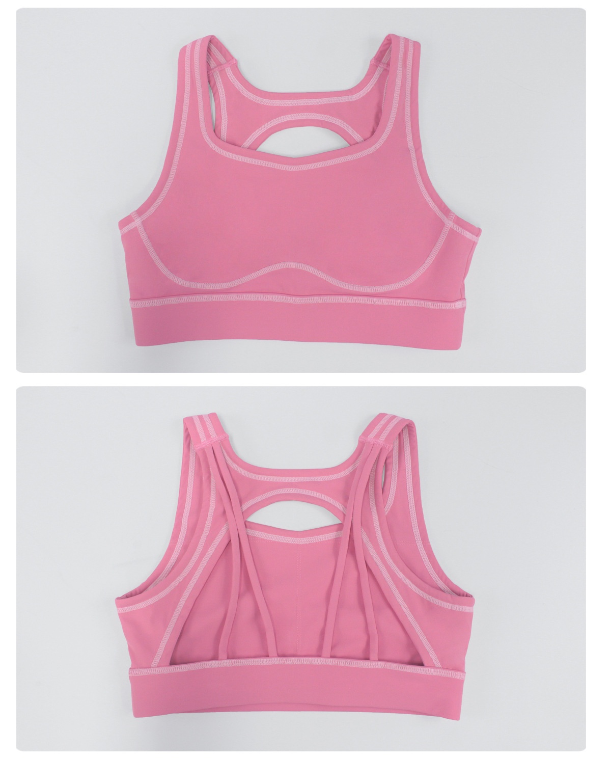 Conjunto de ropa de yoga para mujer: Sujetador deportivo transpirable, top de fitness y leggings de cintura alta. Conjunto deportivo para gimnasio FGBSM2572