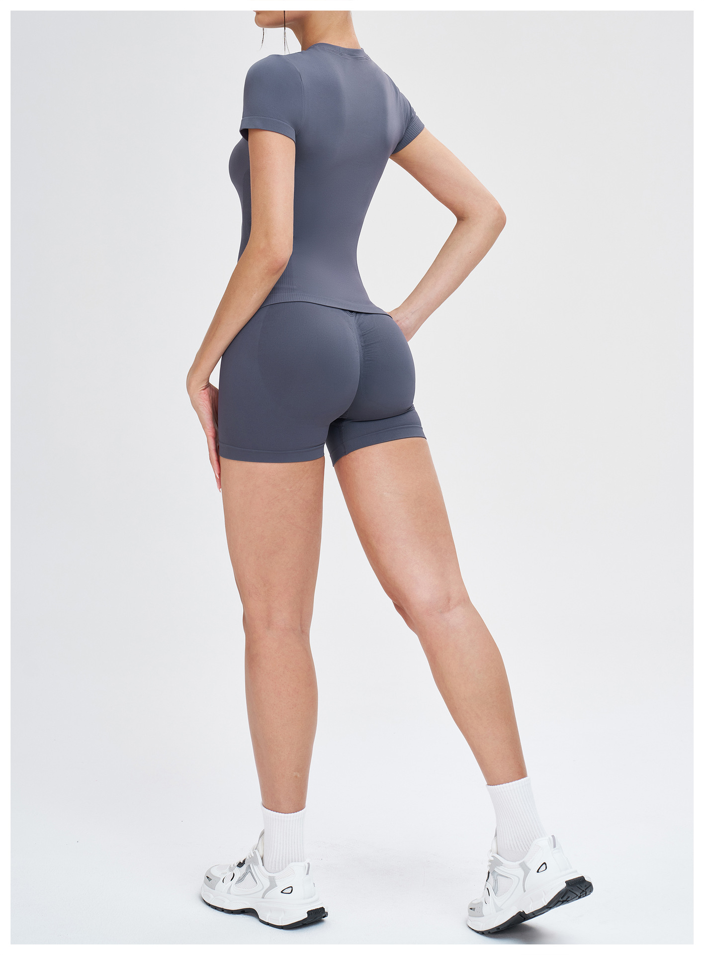 Conjunto deportivo de 5 piezas para mujer: ropa deportiva sin costuras de punto, leggings deportivos con efecto push-up para glúteos, ideal para gimnasio, fitness y yoga. FGBTZ5081