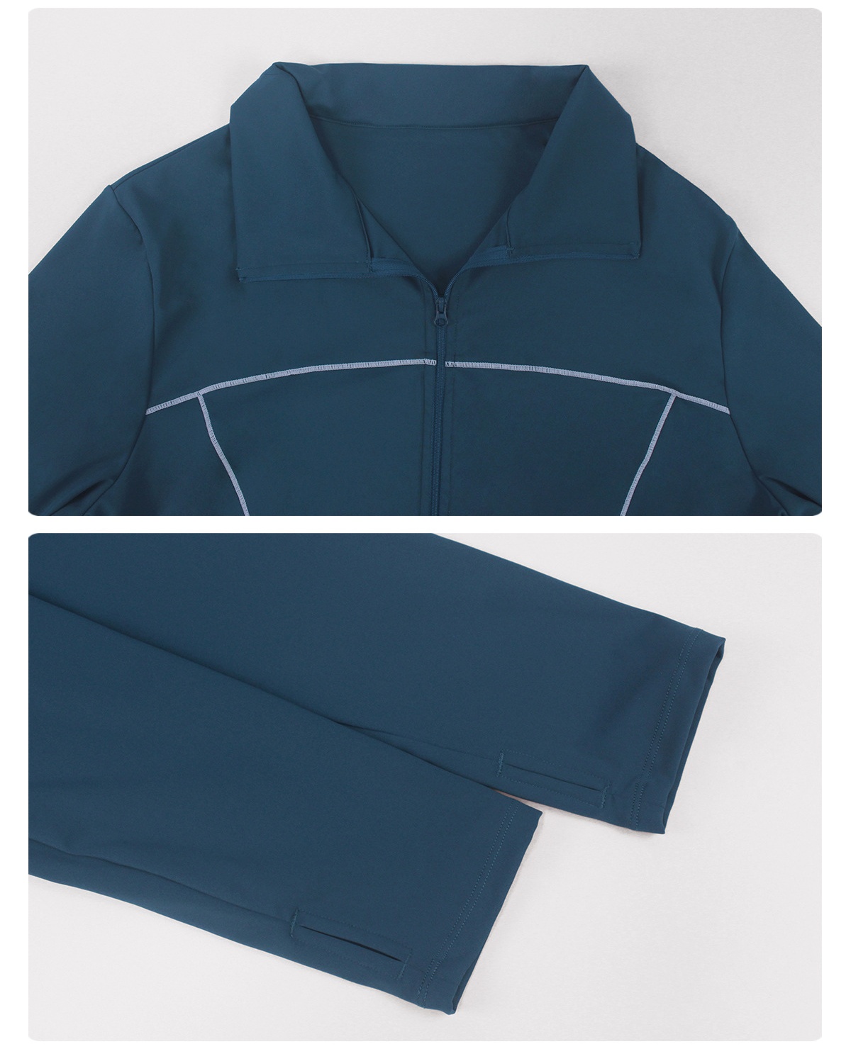 Conjuntos de yoga de talla grande para mujer, conjunto deportivo de 2 piezas, leggings y chaquetas FGBP02520