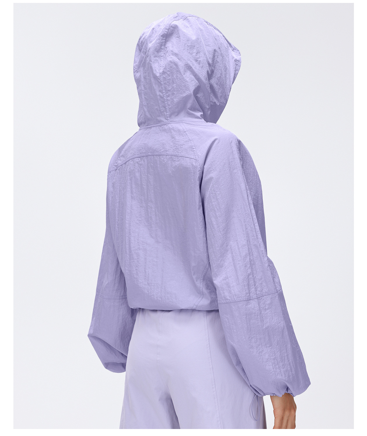 Sudadera corta con capucha para mujer, ligera, transpirable, de secado rápido, con media cremallera, estilo jersey con cremallera de un cuarto, FGBD26004