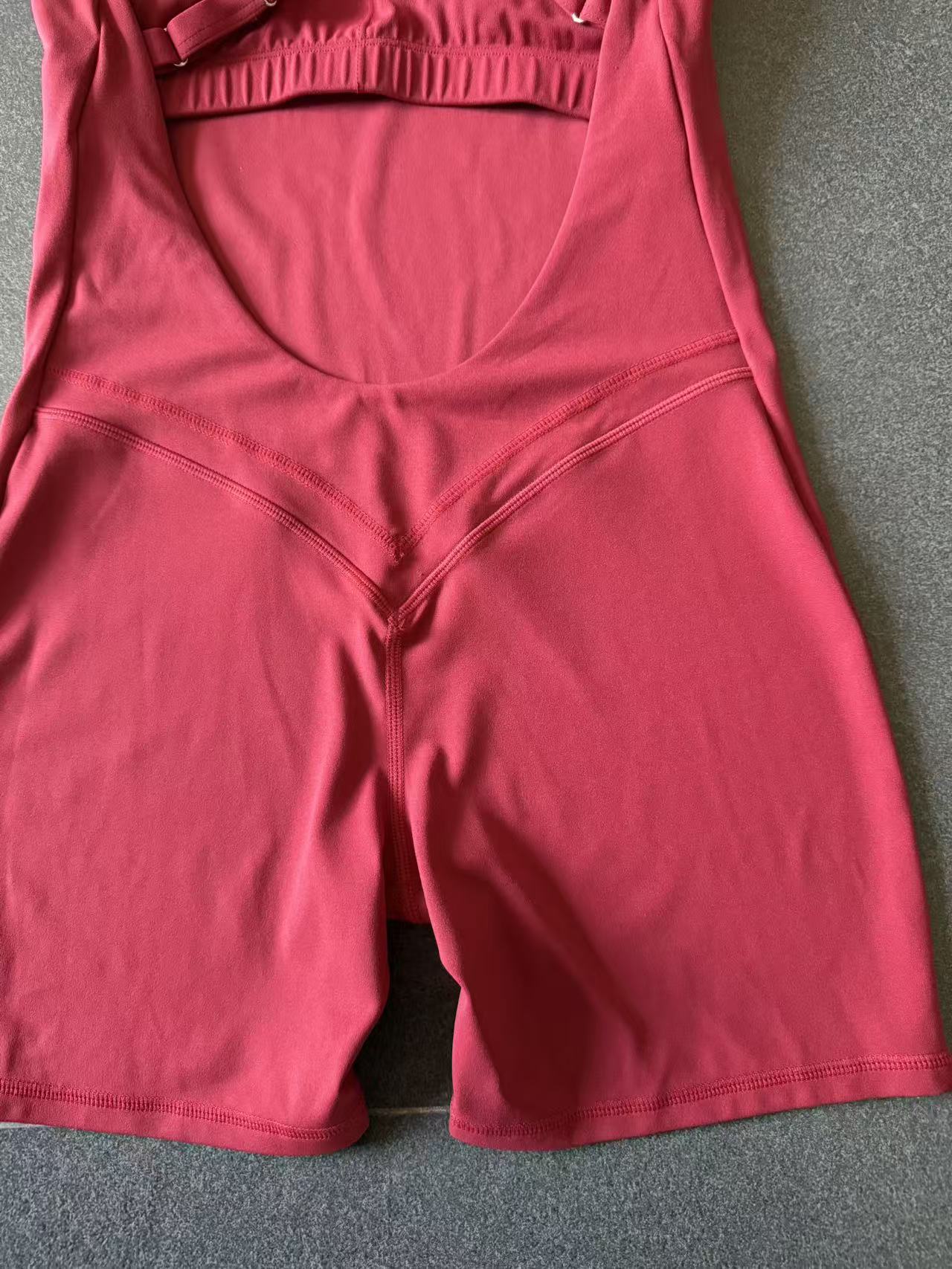 Mono deportivo ajustado sin espalda para mujer, mono de entrenamiento para gimnasio, mono de fitness de una pieza, mono de yoga FGB2533