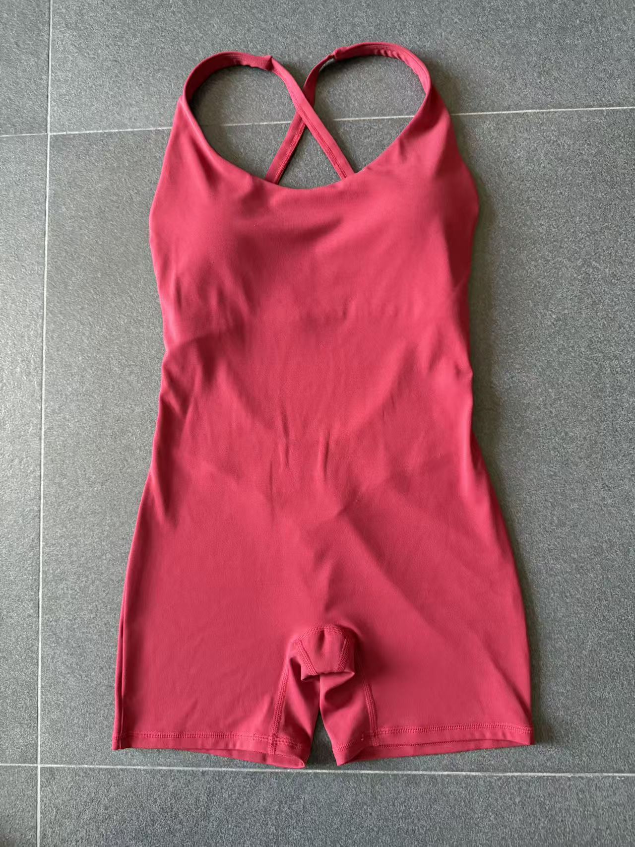 Mono deportivo ajustado sin espalda para mujer, mono de entrenamiento para gimnasio, mono de fitness de una pieza, mono de yoga FGB2533