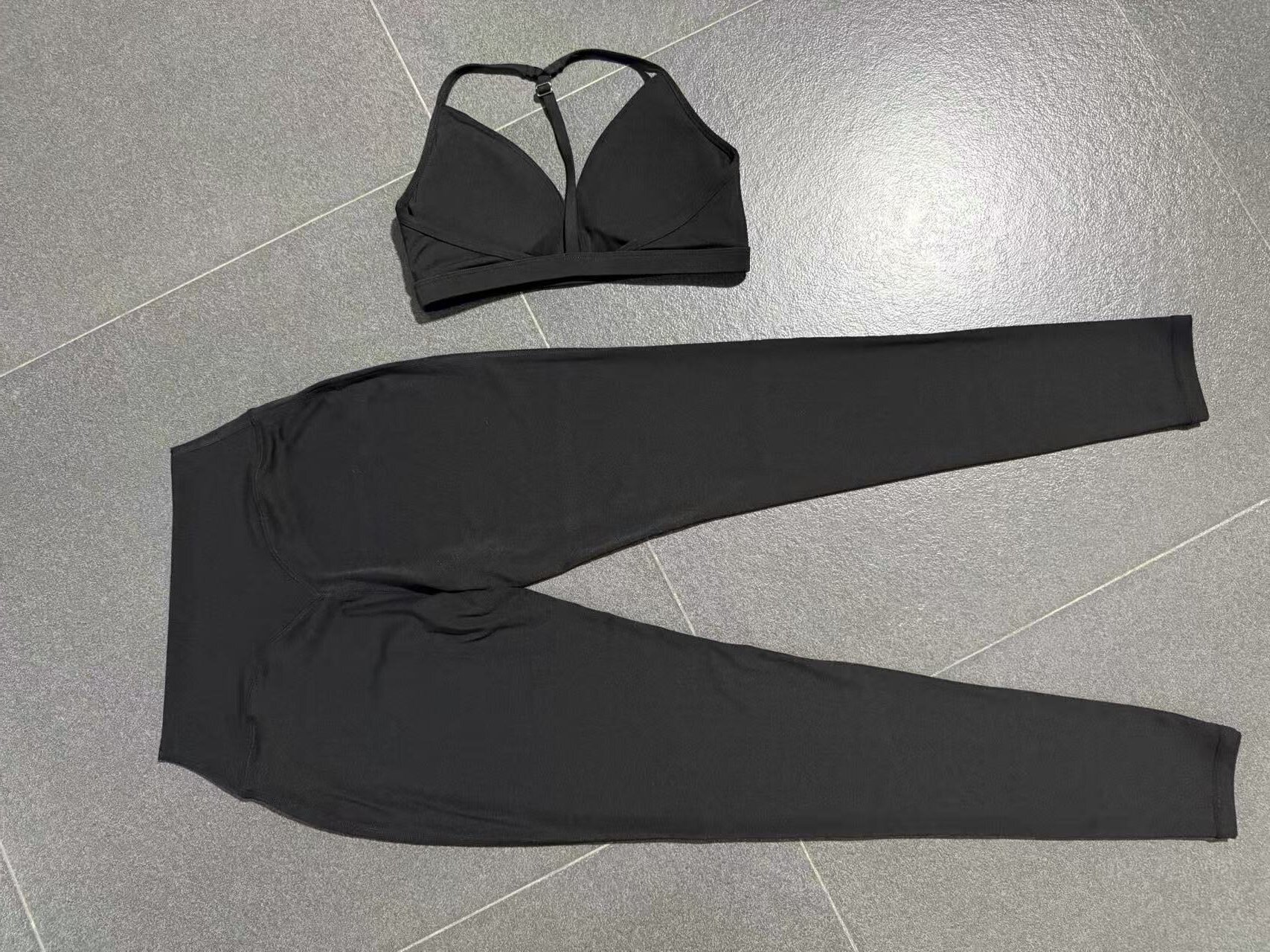 Conjunto de 2 piezas de ropa deportiva para mujer, leggings de gimnasio, sujetador deportivo, ropa de yoga, FGB2713 86600