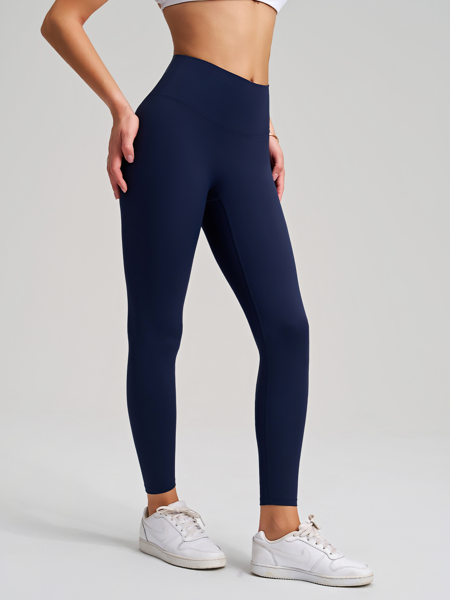 Leggings deportivos de cintura alta para mujer, con cintura elástica y falda desmontable, FGBCK-5101 YPF-5002