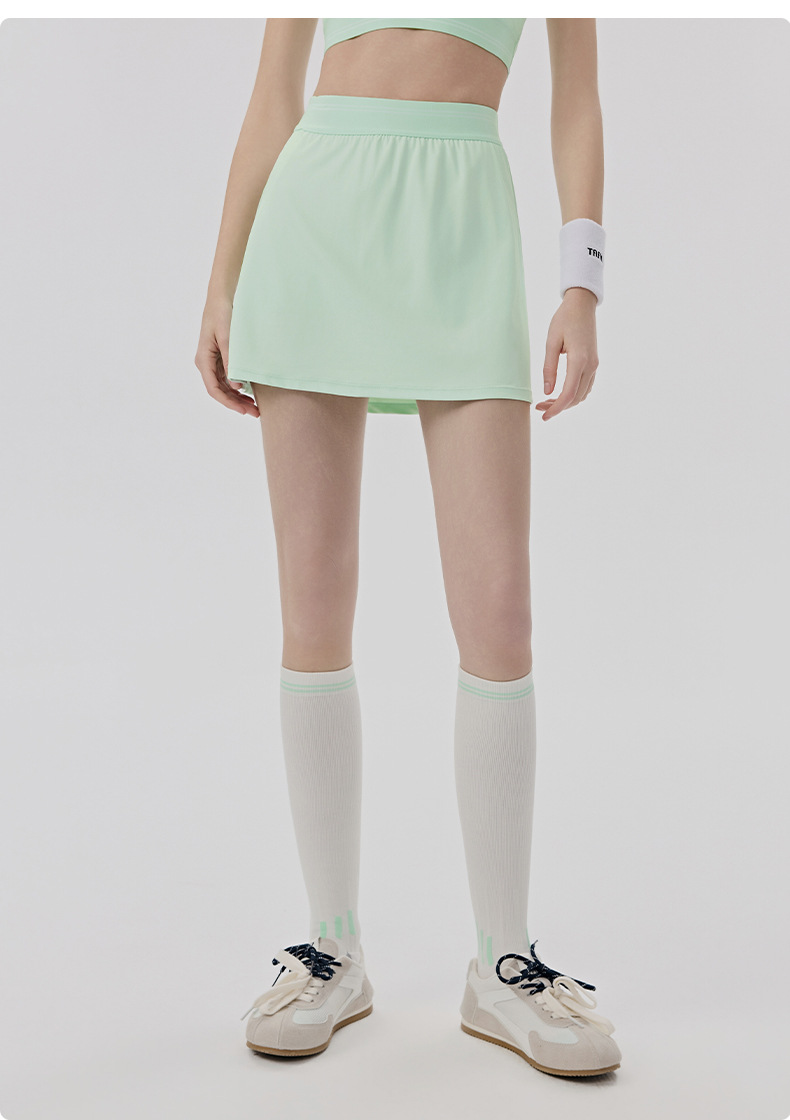 Conjunto de 3 piezas de ropa deportiva para mujer, traje de yoga, top de manga corta, sujetador, falda de entrenamiento, FGBDWB116005 DWY116056 DWD116004