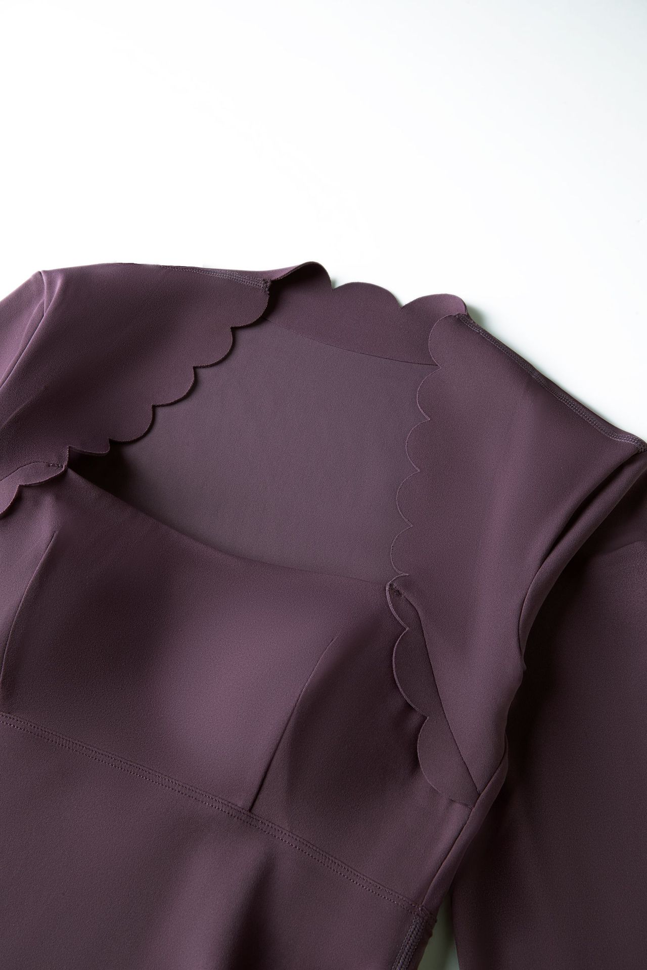 Faldas deportivas con cuello ondulado y mangas largas para mujer, para gimnasio, tenis, FGBLT682