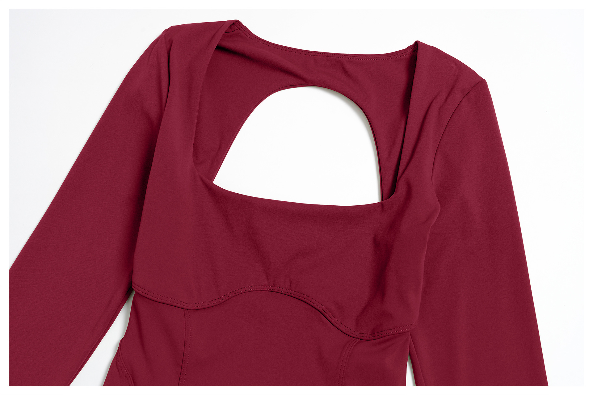 Mono de yoga de manga larga para mujer, mono de una pieza con espalda hueca, ropa deportiva de yoga FGBELT2539