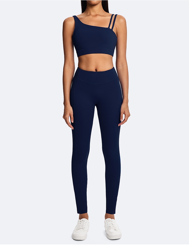 Conjunto de yoga para fitness, gimnasio, sexy, abierto, belleza, espalda, levantamiento de cadera, transpirable, secado rápido, entrenamiento, atletismo, correr, FGBHD255WCB209 HD255WCL008