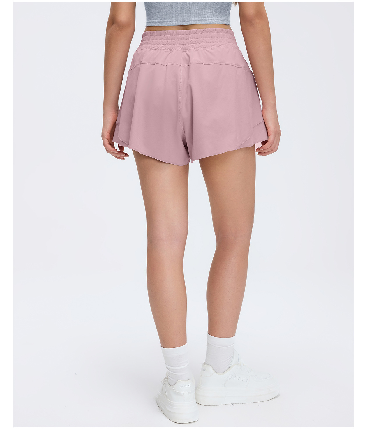 Pantalones cortos de yoga para mujer, de secado rápido, de poliéster, con cintura elástica, para correr y hacer ejercicio, FGBD26011