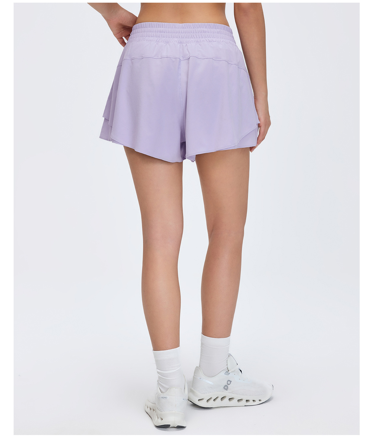 Pantalones cortos de yoga para mujer, de secado rápido, de poliéster, con cintura elástica, para correr y hacer ejercicio, FGBD26011