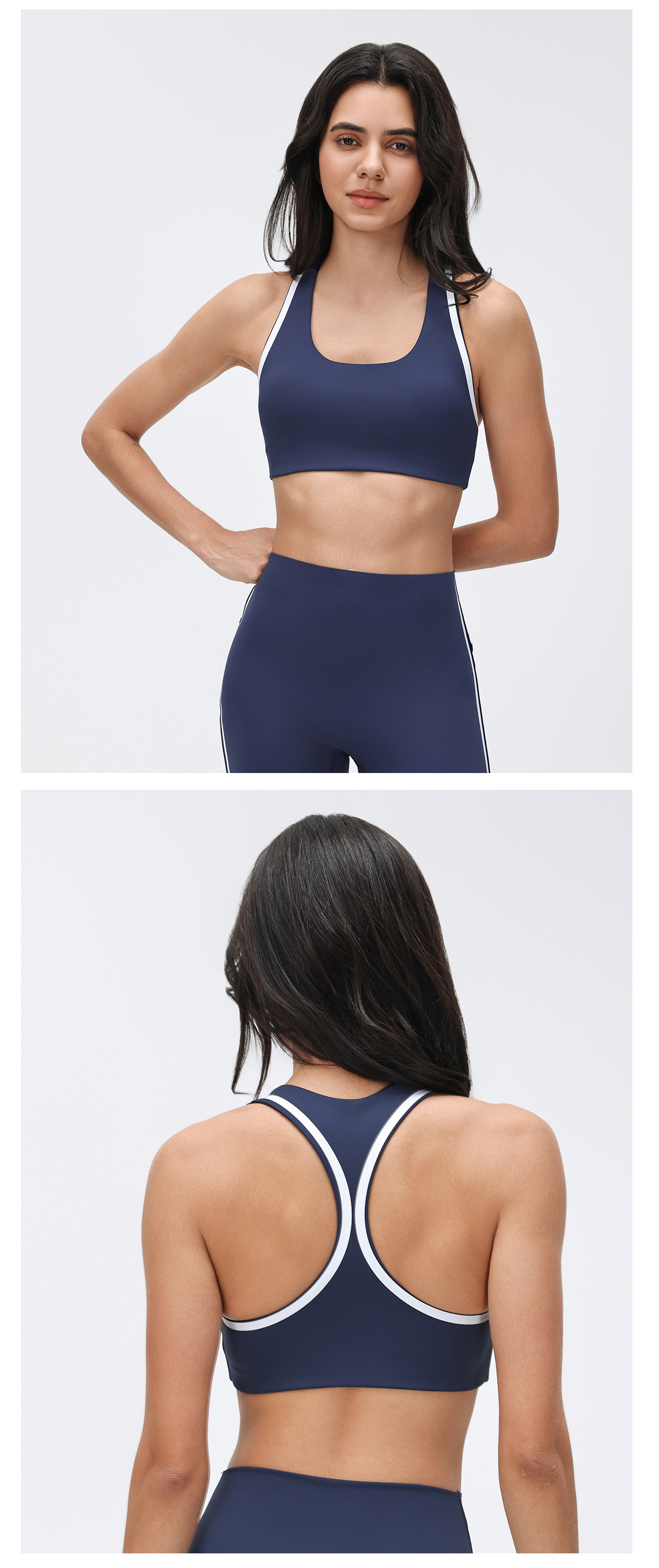 Sujetadores deportivos para mujer: ligeros, transpirables, con espalda descubierta, absorben los impactos y se secan rápidamente. Camisetas de yoga FGBD26038