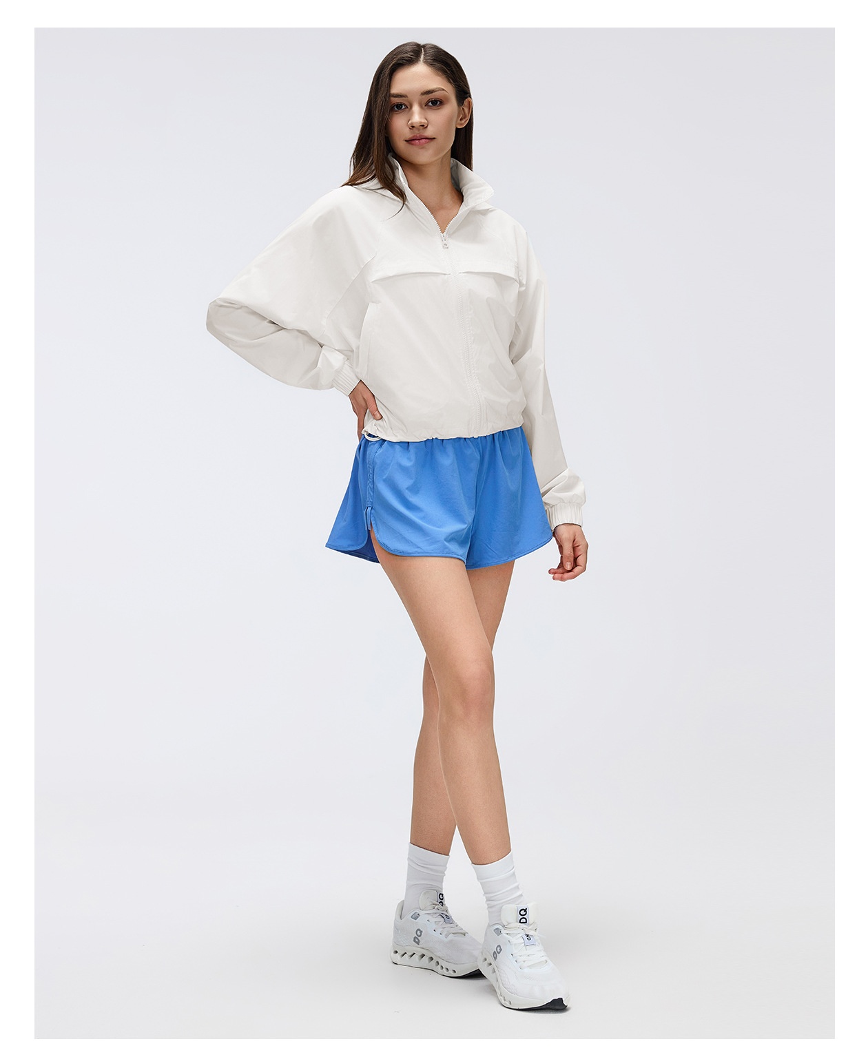 Pantalones cortos deportivos holgados de secado rápido para mujer, para fitness, yoga, running, verano, FGBD26069