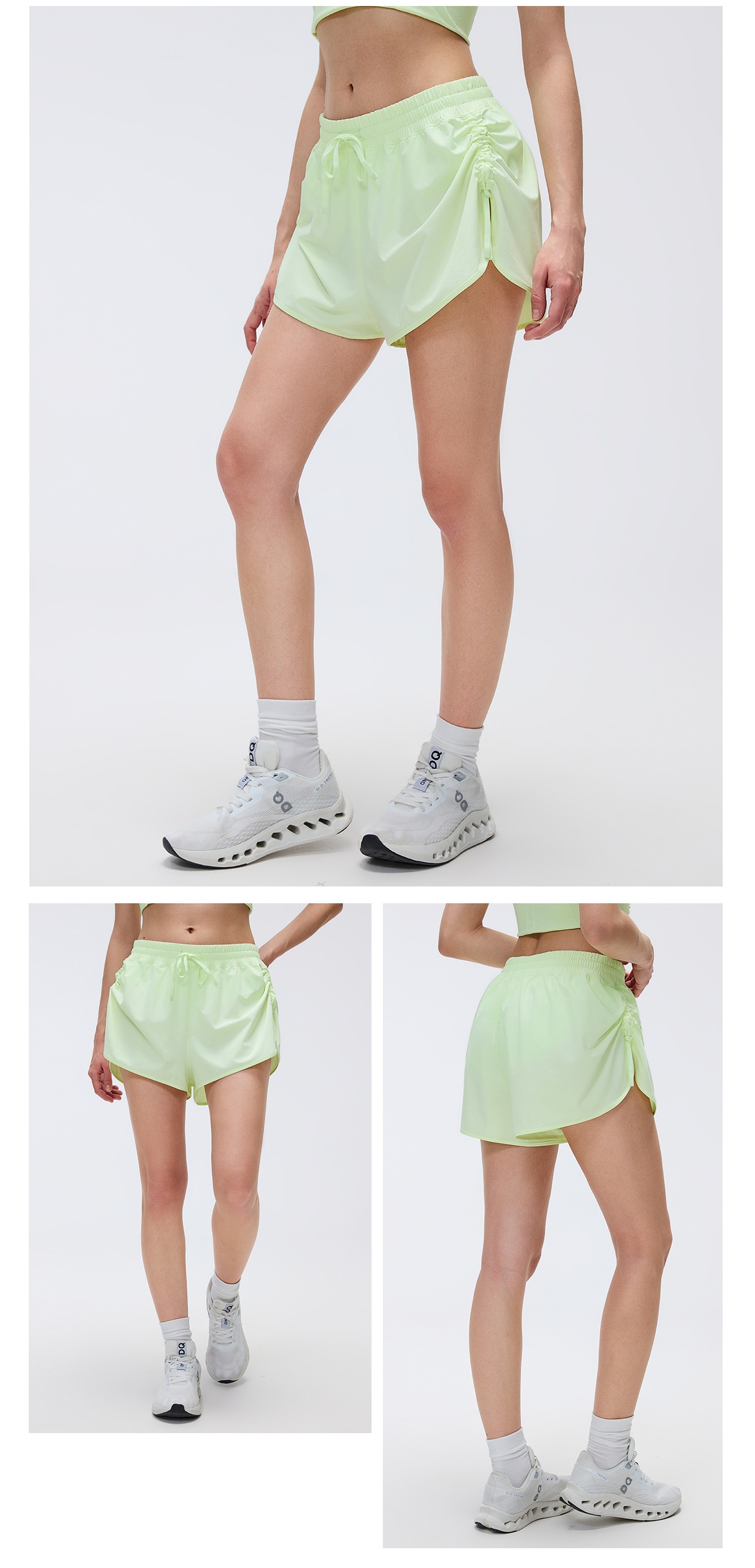 Pantalones cortos deportivos holgados de secado rápido para mujer, para fitness, yoga, running, verano, FGBD26069