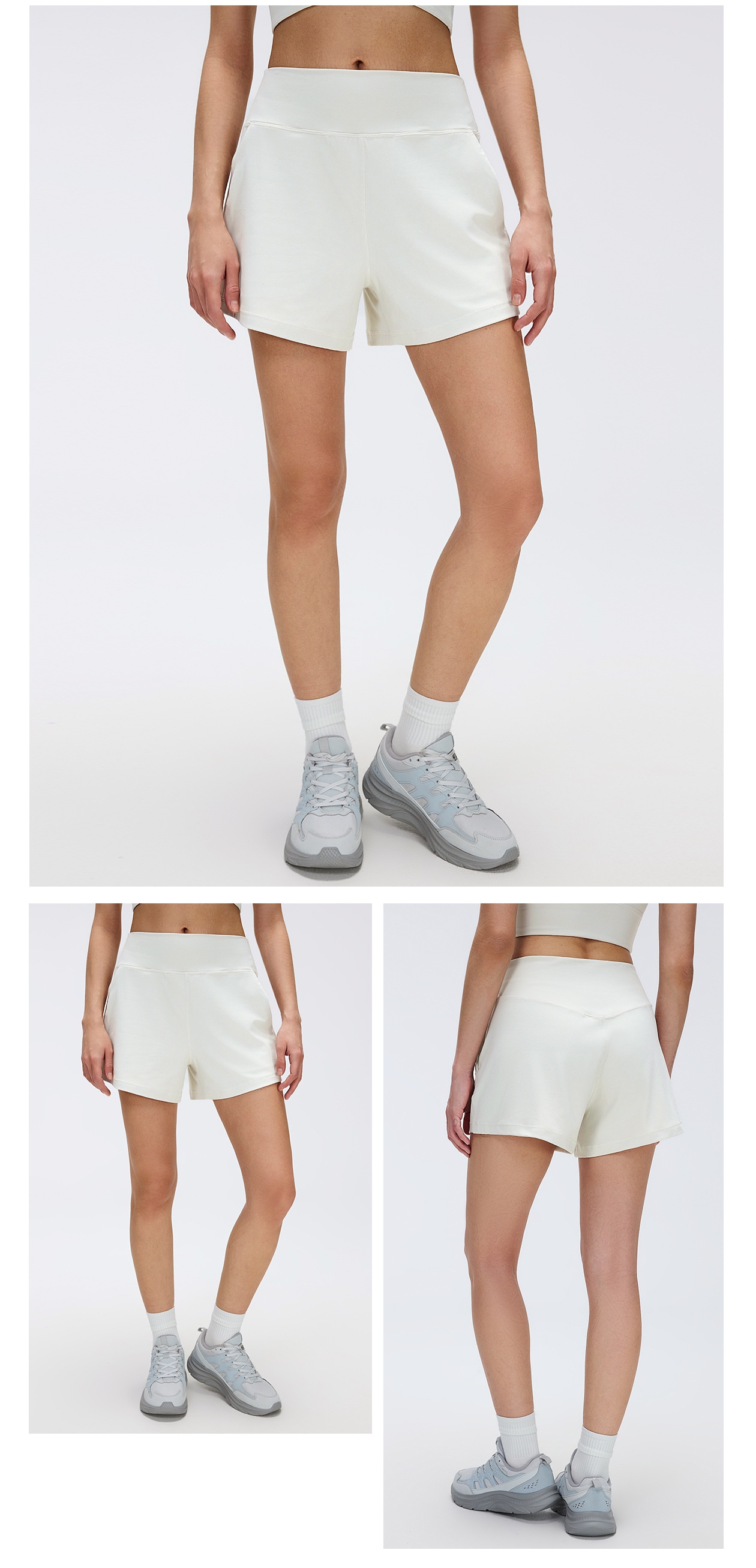 Pantalones cortos de yoga para mujer, ligeros, deportivos, para correr al aire libre, de nailon y licra, FGBD26076