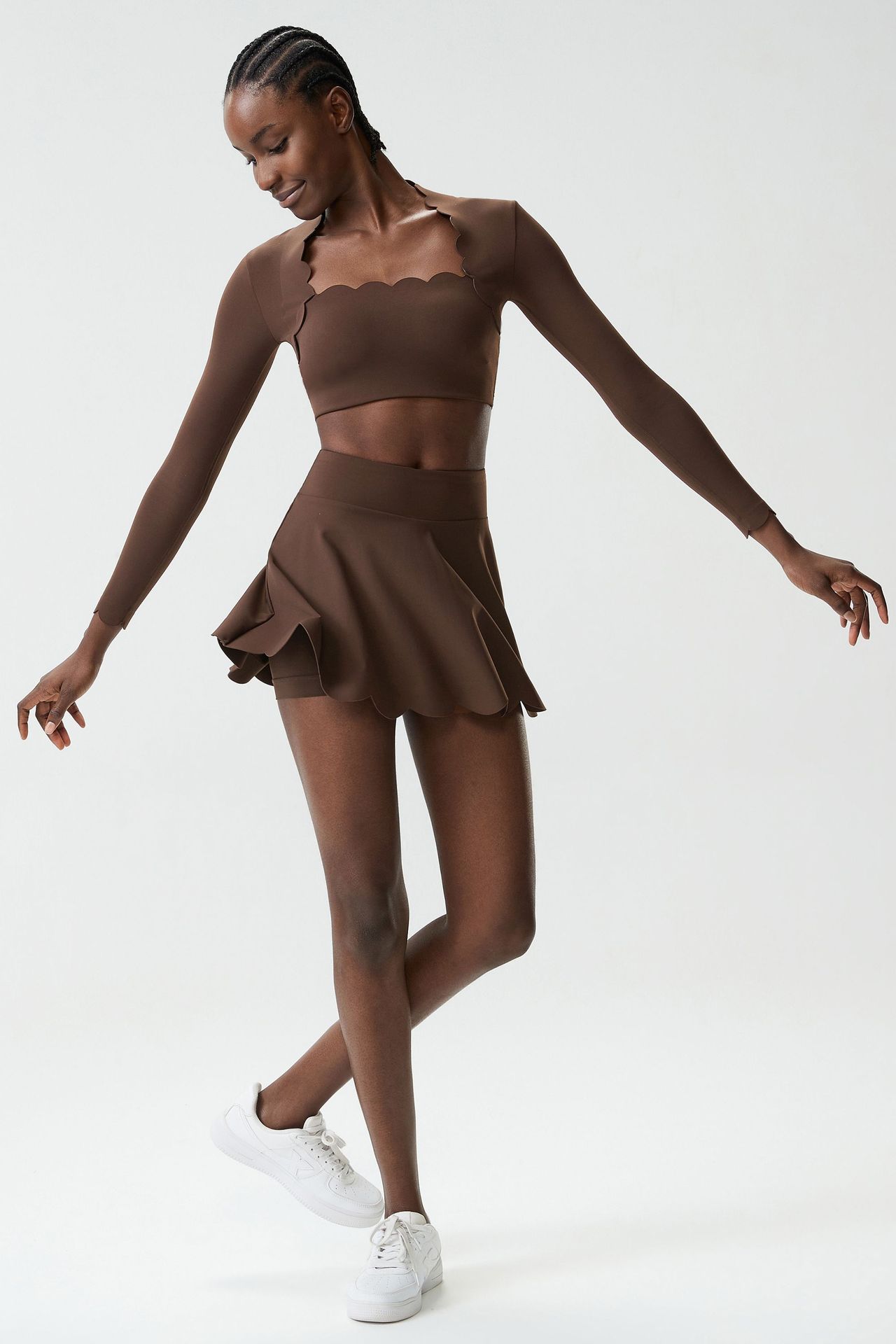 Conjuntos de yoga para entrenamiento, gimnasio, fitness, sujetador deportivo, faldas, FGBYB609/YB602 SP466