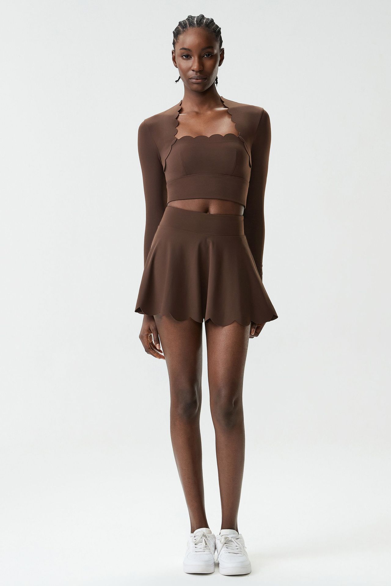 Conjuntos de yoga para entrenamiento, gimnasio, fitness, sujetador deportivo, faldas, FGBYB609/YB602 SP466