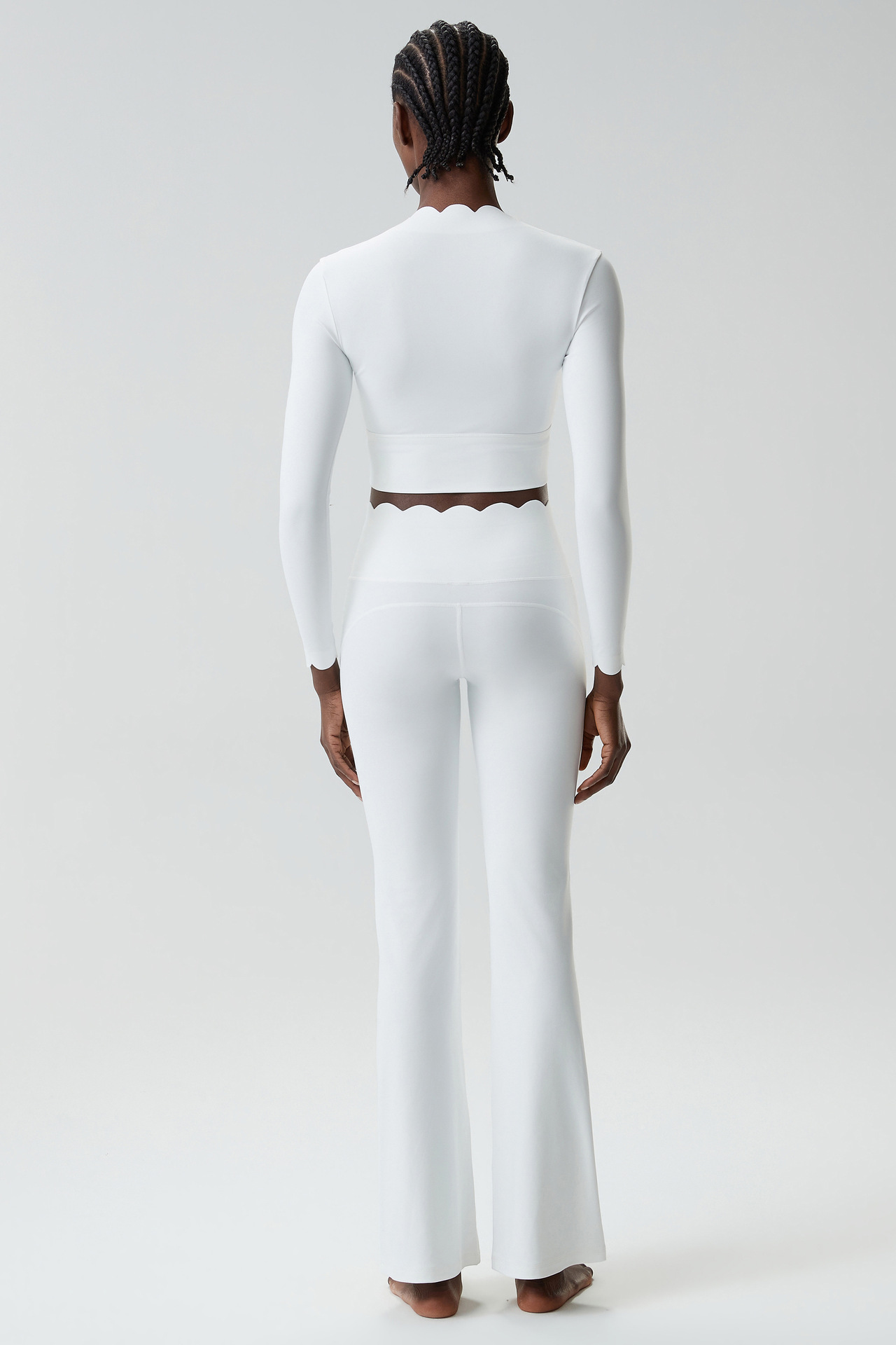 Chándal de manga larga para mujer, ropa deportiva para gimnasio, top de entrenamiento, pantalones de yoga de cintura alta, conjunto para mujer FGBYB609/YB602 LP641