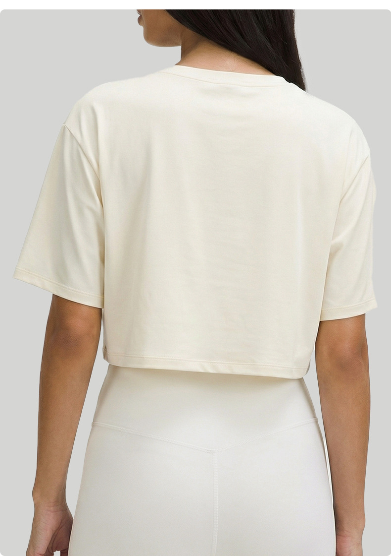 Camiseta deportiva holgada y transpirable para mujer, absorbe el sudor, para correr, fitness, manga corta, FGBDWY116119