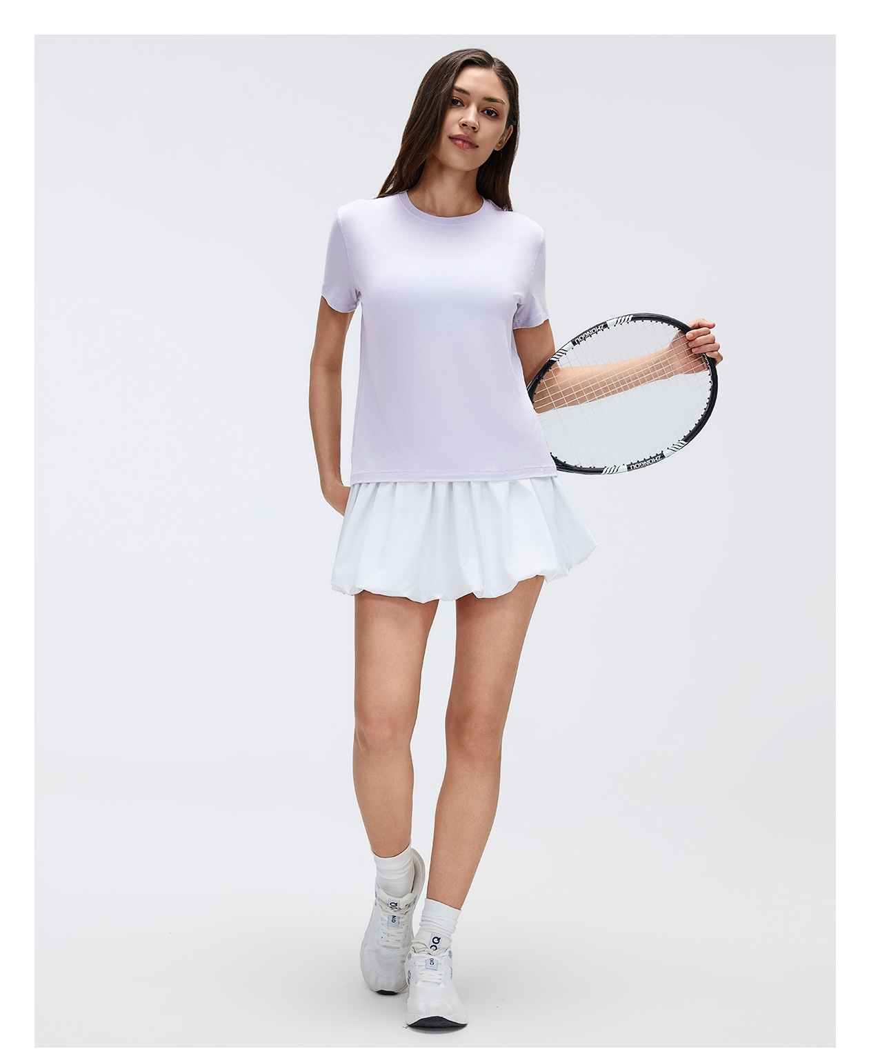 Falda deportiva de tenis para mujer, de cintura media, de secado rápido, con bolsillo, FGBD26049