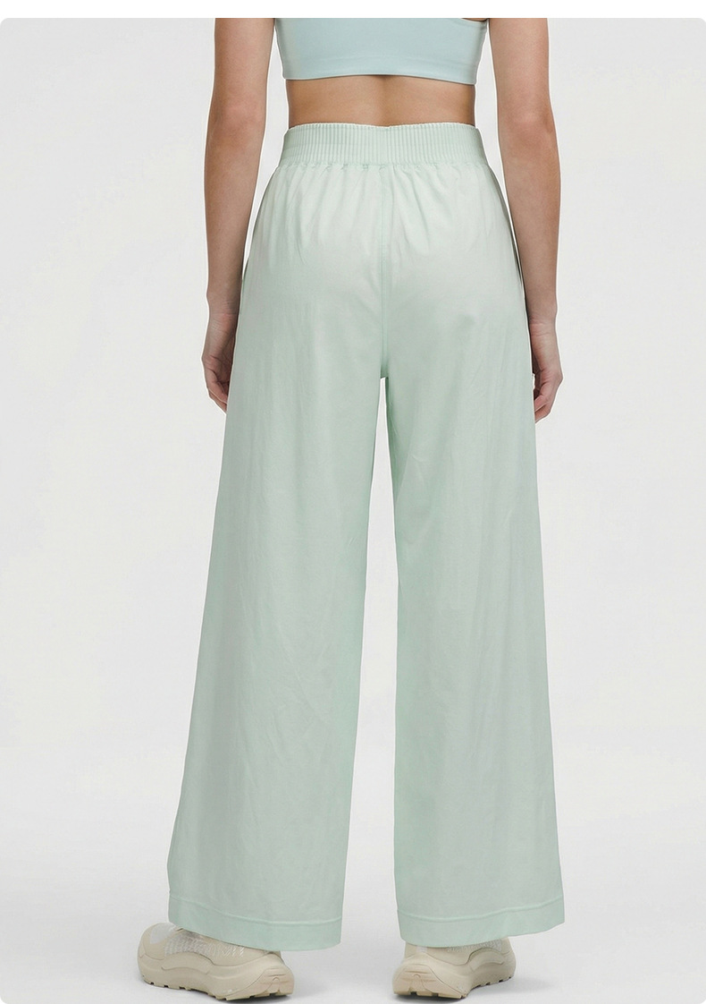 Pantalones de yoga de cintura alta para mujer, de pierna ancha, para actividades al aire libre, pilates y gimnasio, FGBDWL116130