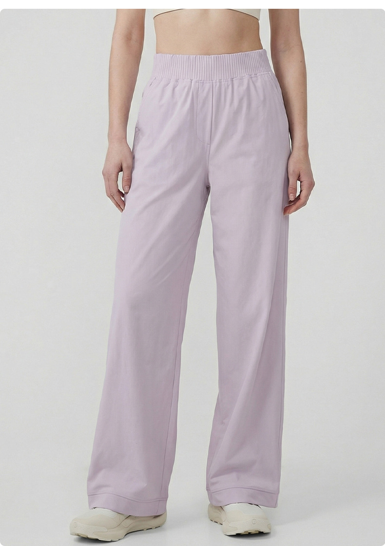 Pantalones de yoga de cintura alta para mujer, de pierna ancha, para actividades al aire libre, pilates y gimnasio, FGBDWL116130