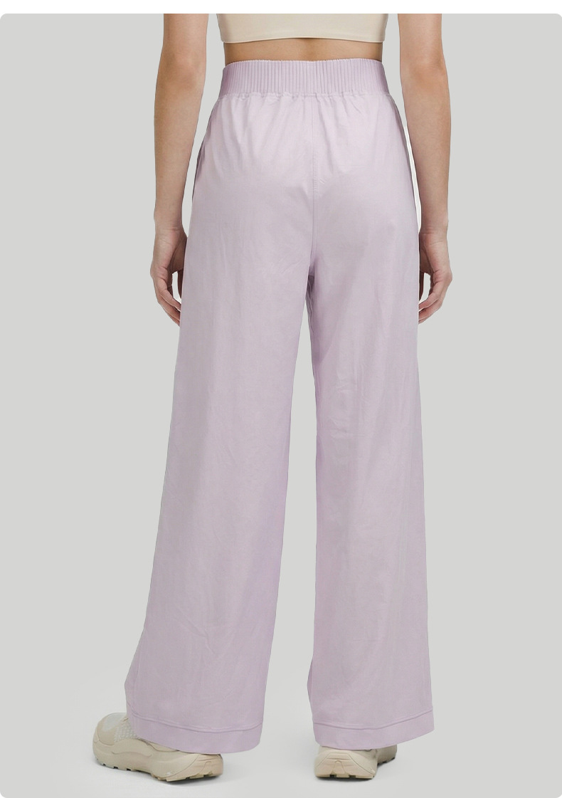 Pantalones de yoga de cintura alta para mujer, de pierna ancha, para actividades al aire libre, pilates y gimnasio, FGBDWL116130