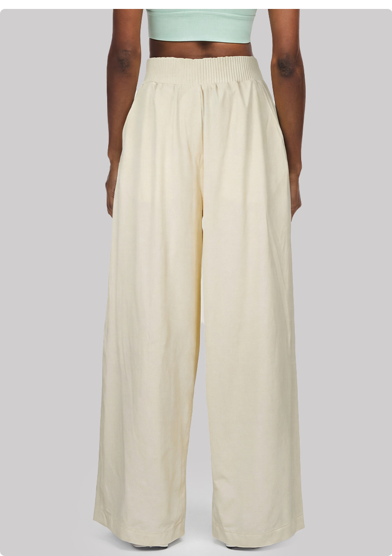 Pantalones de yoga de cintura alta para mujer, de pierna ancha, para actividades al aire libre, pilates y gimnasio, FGBDWL116130