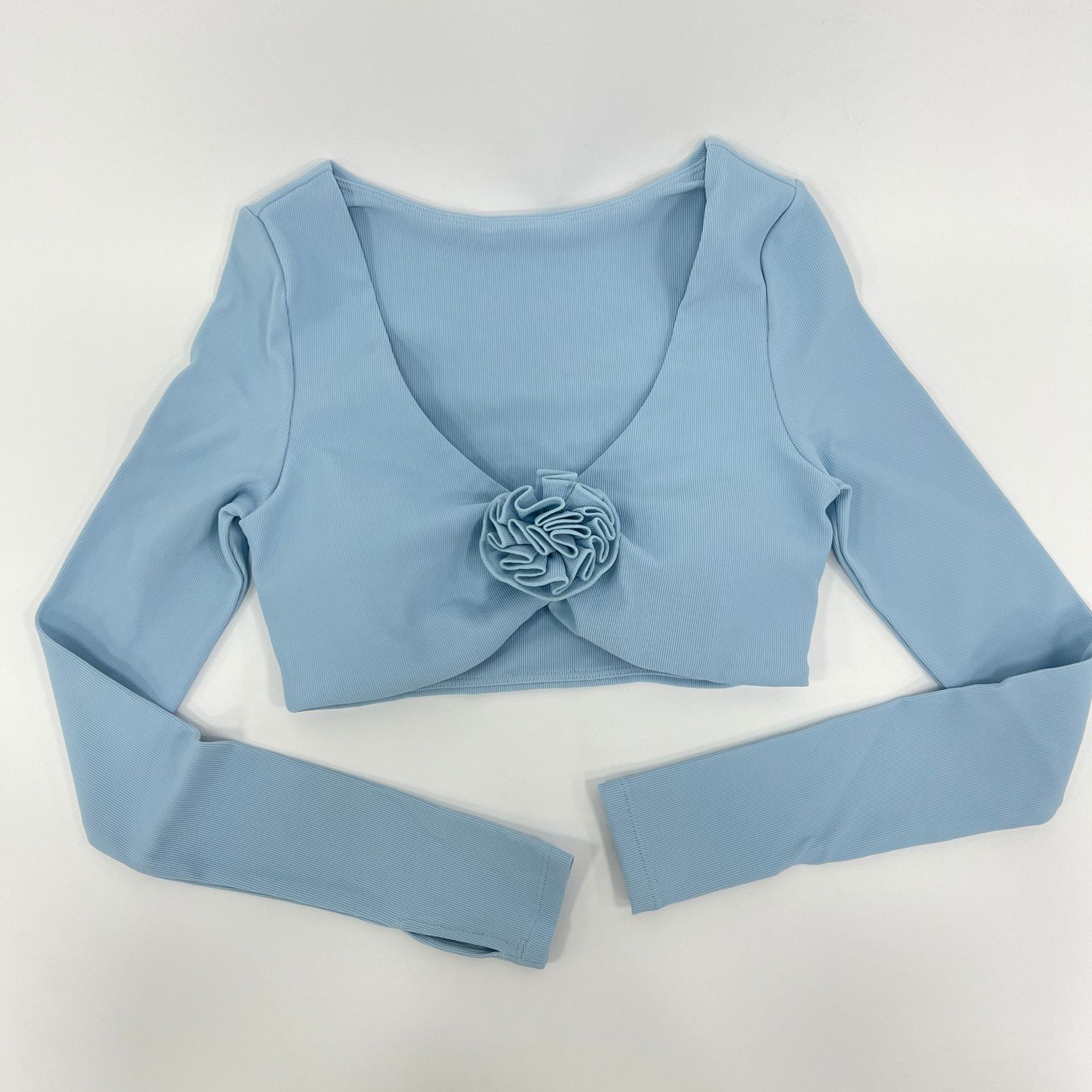 Conjunto de leggings y top corto para mujer, transpirable y elástico, para entrenamiento de yoga, FGB7704