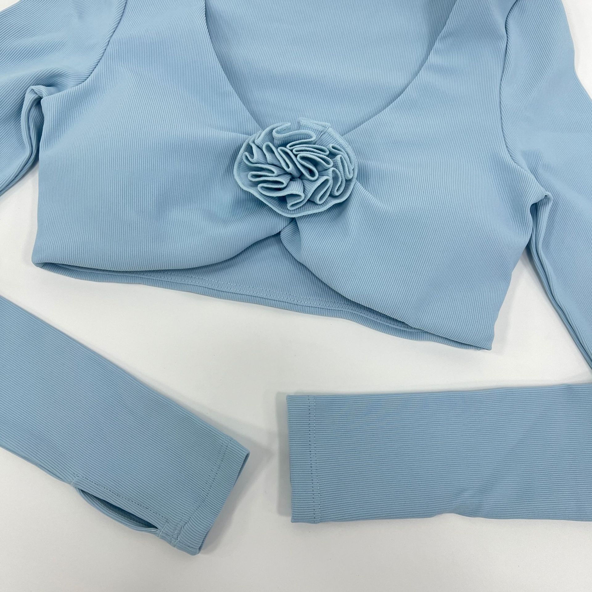 Conjunto de leggings y top corto para mujer, transpirable y elástico, para entrenamiento de yoga, FGB7704