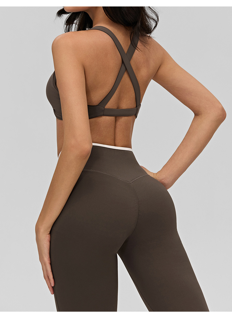 Conjuntos de 4 piezas de ropa deportiva, trajes de yoga, conjunto de chándal de entrenamiento, conjuntos con logotipo personalizado, conjuntos de fitness para gimnasio y entrenamiento al aire libre FGBDWB516190 516187 516188 516189