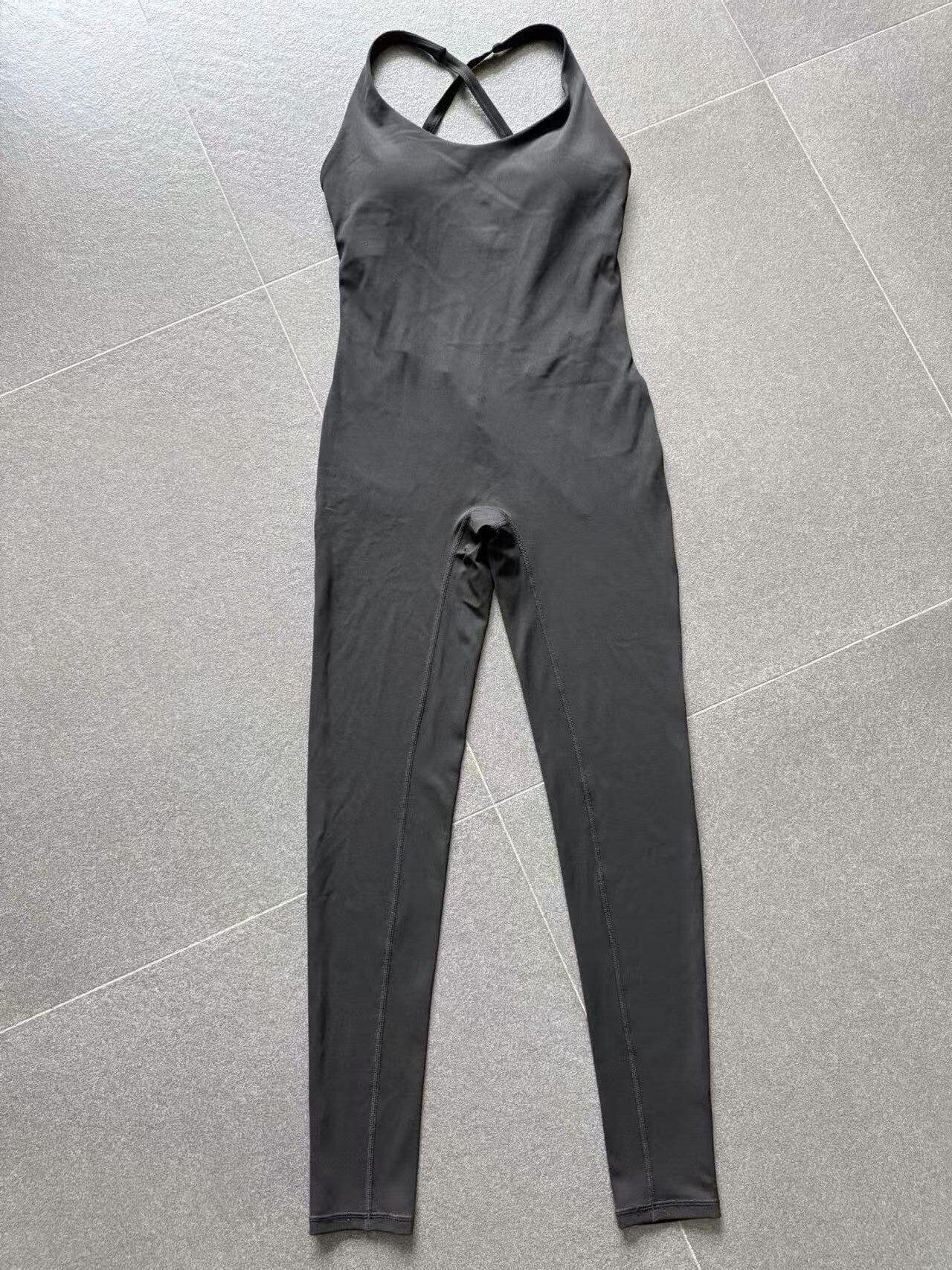 Mono deportivo de una pieza de secado rápido para mujer, ideal para gimnasio, yoga, fitness, sin mangas y con la espalda descubierta (FGB12150).