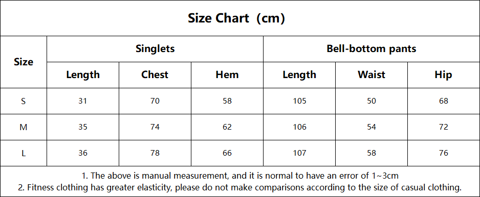 Conjunto de yoga de nuevo diseño, tejido suave de nailon y elastano, ropa deportiva: camiseta sin mangas y pantalones acampanados FGB4012 25129