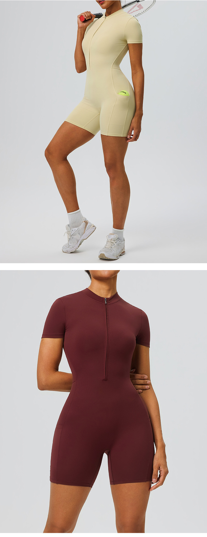 Mono de yoga de control abdominal, alta elasticidad, ropa de gimnasio para mujer, entrenamiento, levantamiento de glúteos, mono de yoga de 1 pieza FGB62202