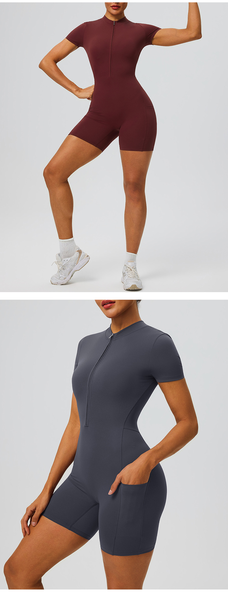 Mono de yoga de control abdominal, alta elasticidad, ropa de gimnasio para mujer, entrenamiento, levantamiento de glúteos, mono de yoga de 1 pieza FGB62202