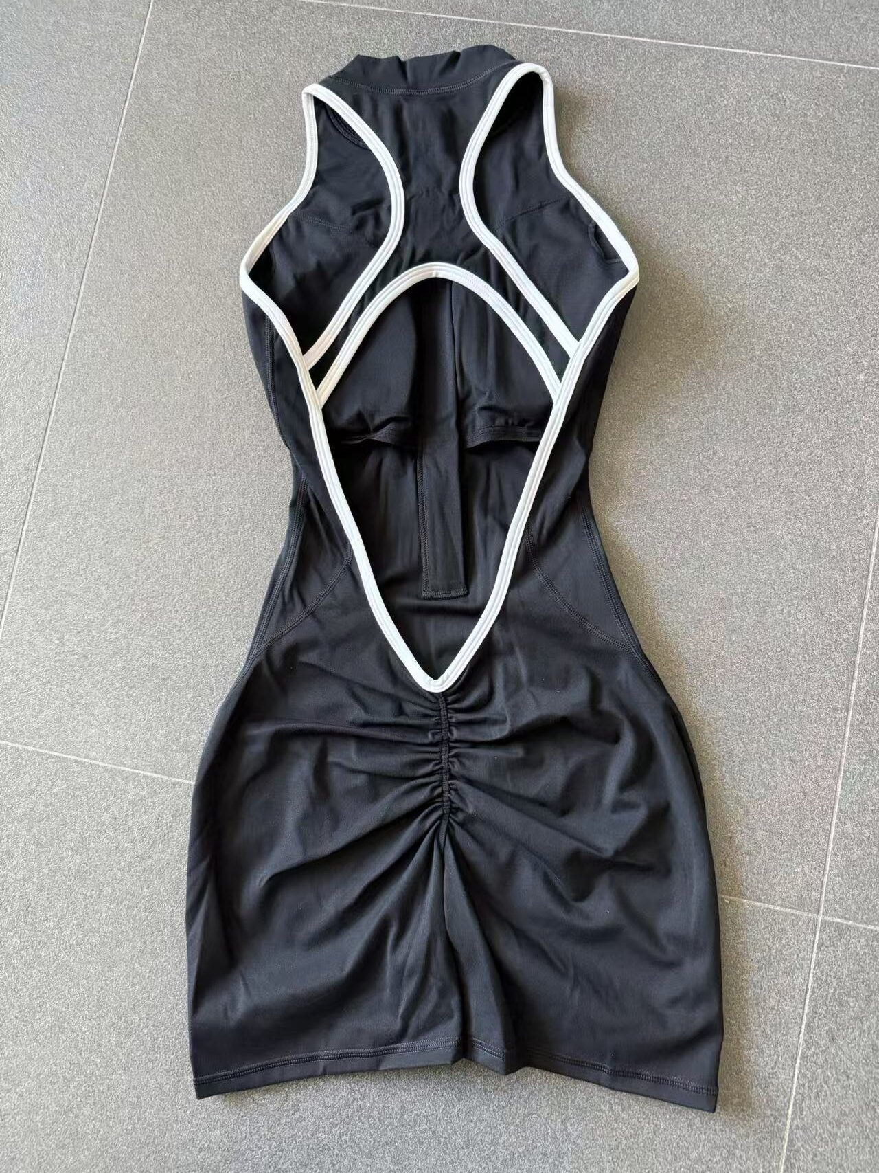 Mono de una pieza, conjunto de entrenamiento de alta intensidad para primavera, con cremallera, ideal para gimnasio y fitness (FGB2601)