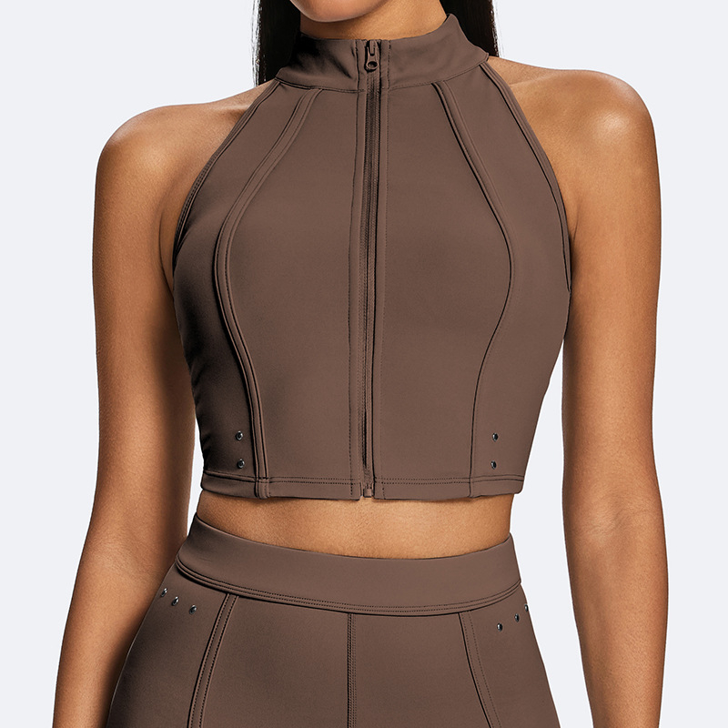 Conjunto de ropa deportiva para mujer: top corto, leggings y traje de yoga. Ropa de entrenamiento de verano. Ropa de gimnasio para mujer. FGBKD245WCB305 KD245WCL910