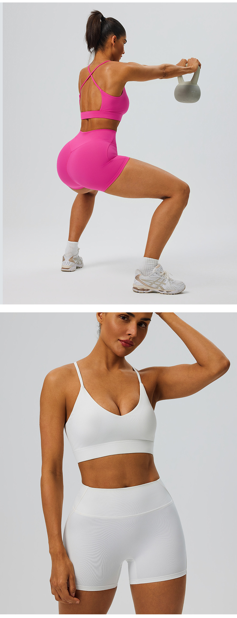 Nuevo conjunto de yoga transpirable hecho a medida para mujer, el más vendido, color liso, conjunto de yoga para mujer, hecho con el mejor material, conjuntos de yoga FGB52749 52461