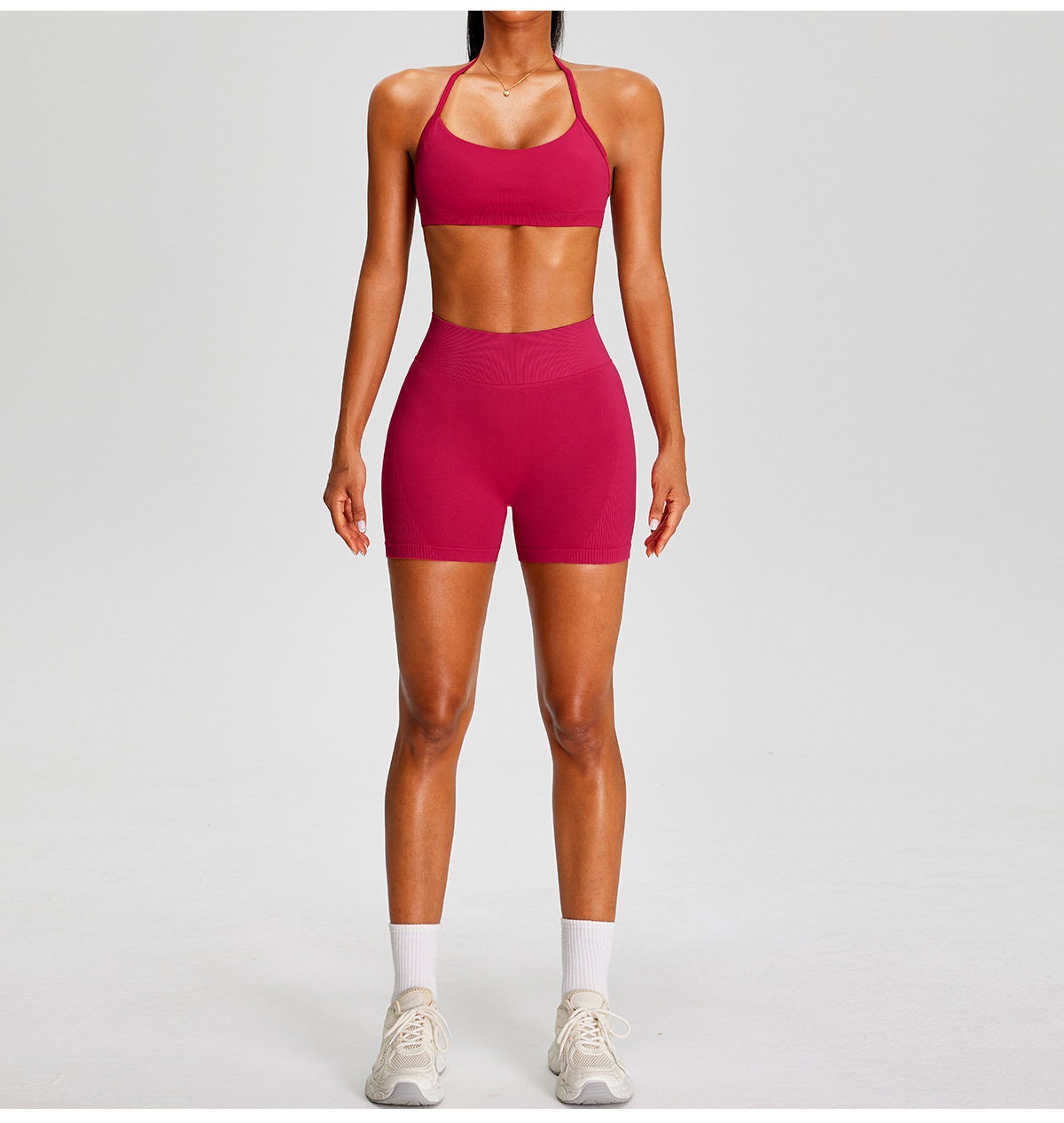 Conjunto deportivo de yoga y ropa de gimnasio ajustada para entrenamiento y fitness FGBMS0228Y