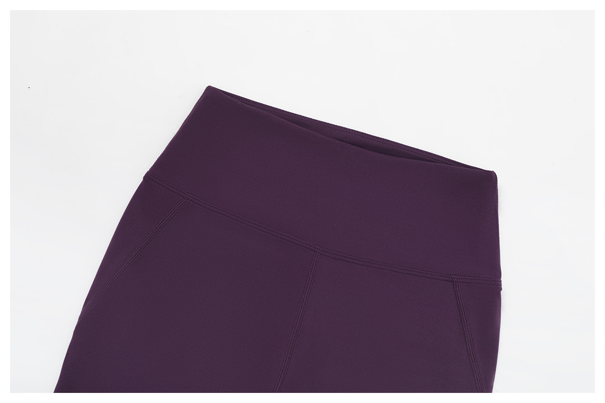 Conjunto de dos piezas para mujer: pantalón acampanado de cintura alta para gimnasio, top de manga corta, ropa deportiva para fitness y yoga (FGBTZ3091)