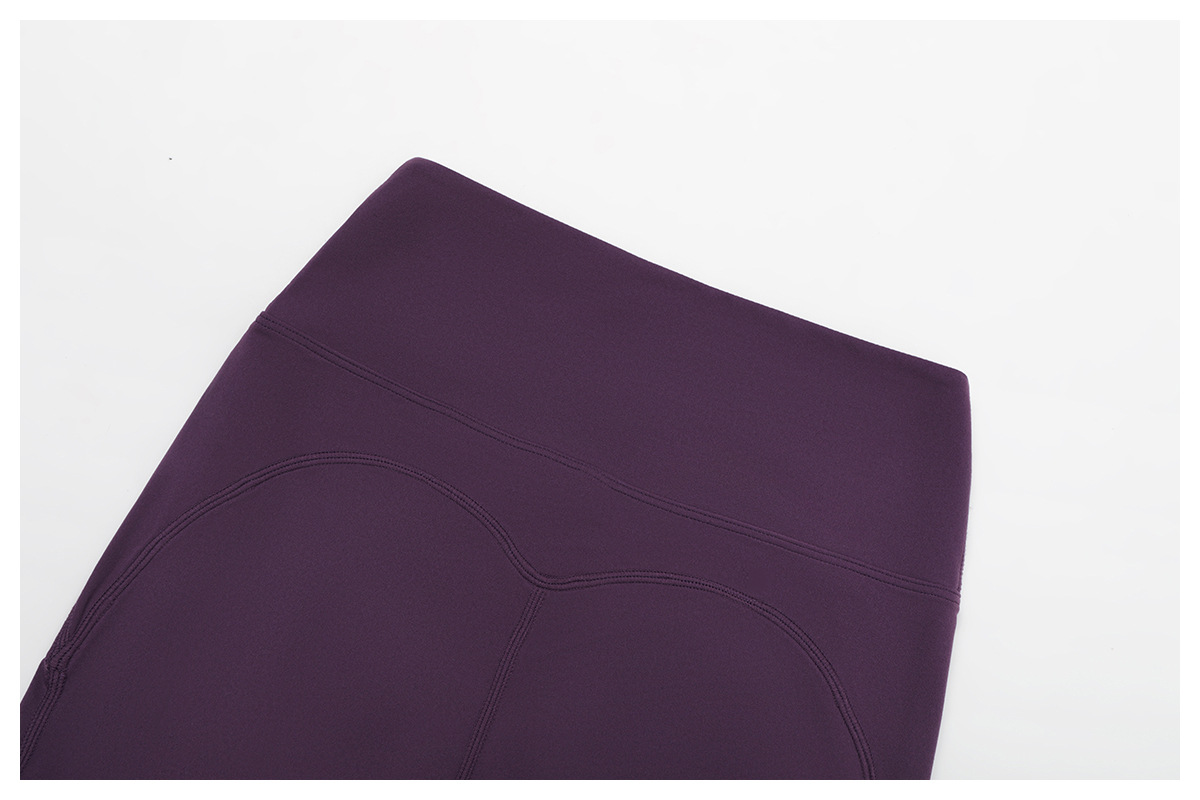 Conjunto de dos piezas para mujer: pantalón acampanado de cintura alta para gimnasio, top de manga corta, ropa deportiva para fitness y yoga (FGBTZ3091)