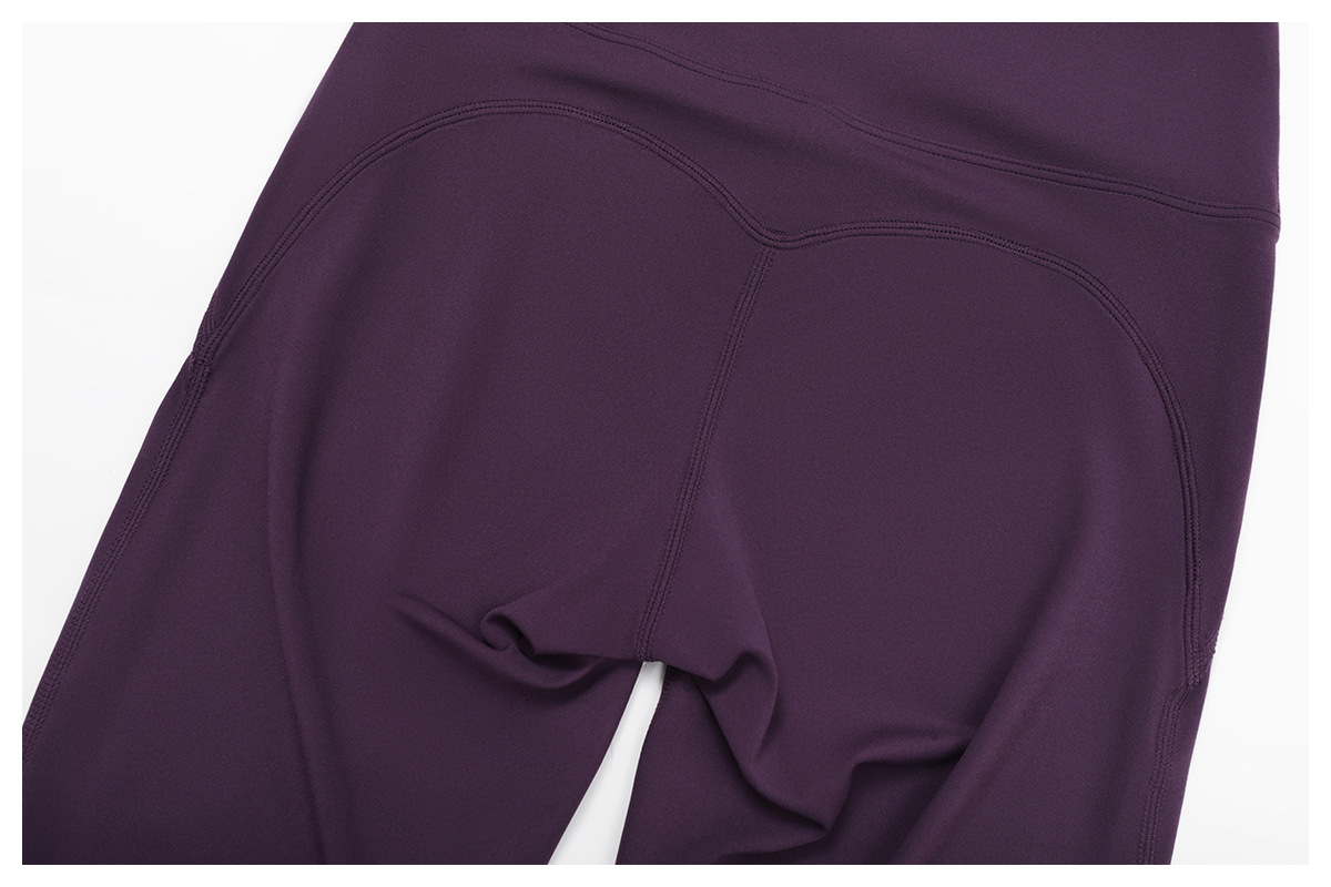 Conjunto de dos piezas para mujer: pantalón acampanado de cintura alta para gimnasio, top de manga corta, ropa deportiva para fitness y yoga (FGBTZ3091)
