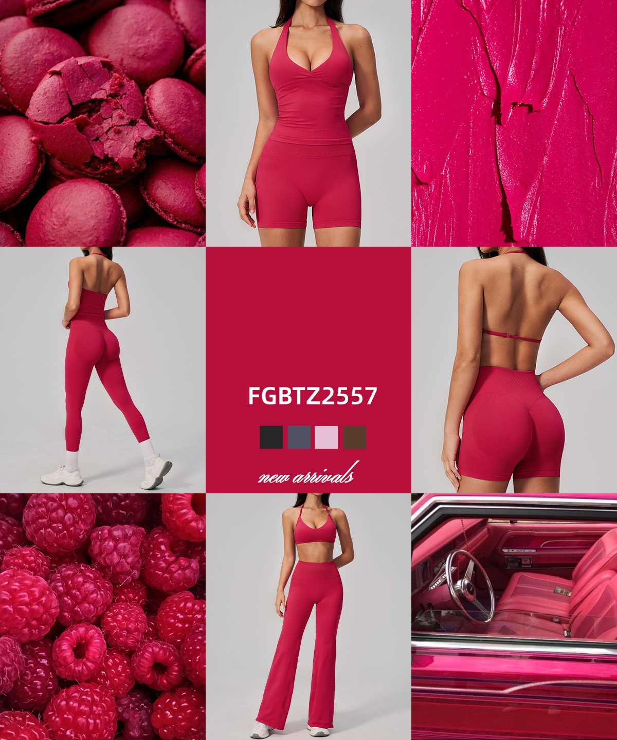 Nuevo Lanzamiento | Conjunto de Yoga Sin Costuras FGBTZ2557 de 6 Piezas para Rendimiento y Estilo
