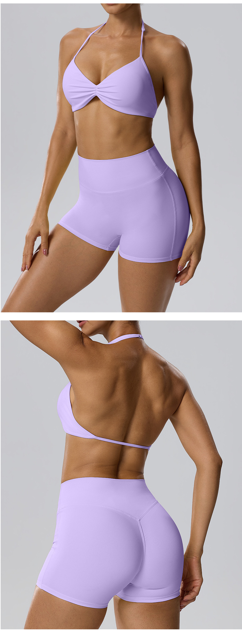 Conjunto cómodo de yoga y running para ocio y ejercicio (FGBBB101H 62423)
