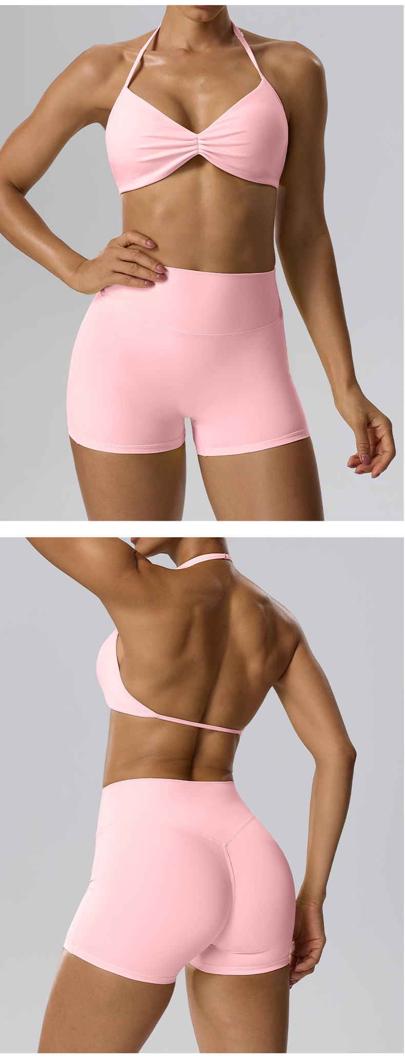 Conjunto cómodo de yoga y running para ocio y ejercicio (FGBBB101H 62423)